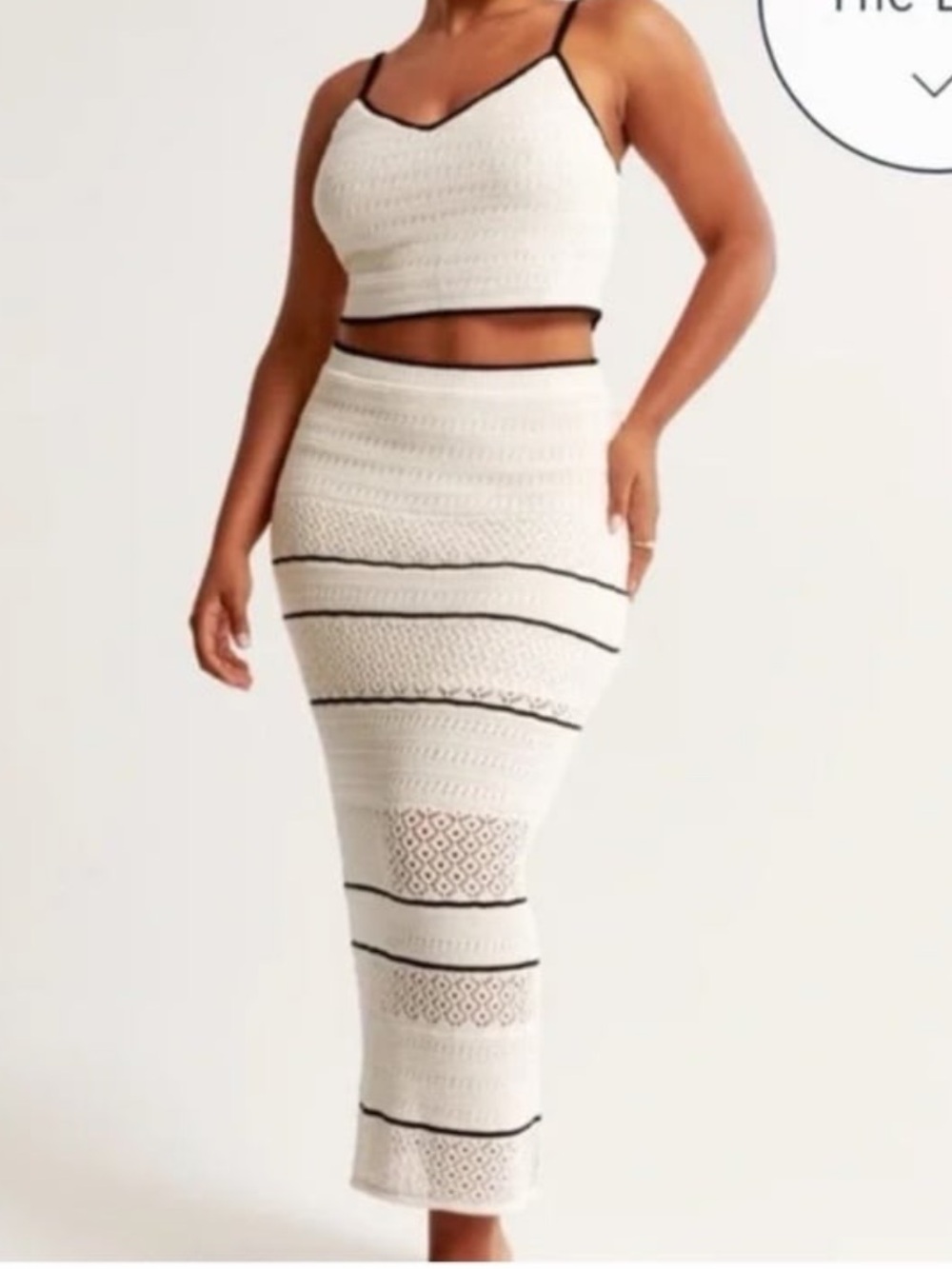 Abercrombie crochet maxi skirt